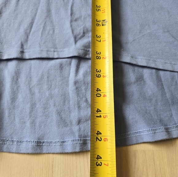 Eileen Fisher Cotton Jersey Stretch Empire Waist Hi Low Dress Size Medium - Picture 8 of 12